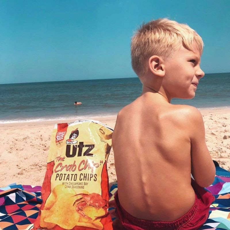 slide 7 of 7, Utz "The Crab Chip" Potato Chips - 7.75oz, 9 oz