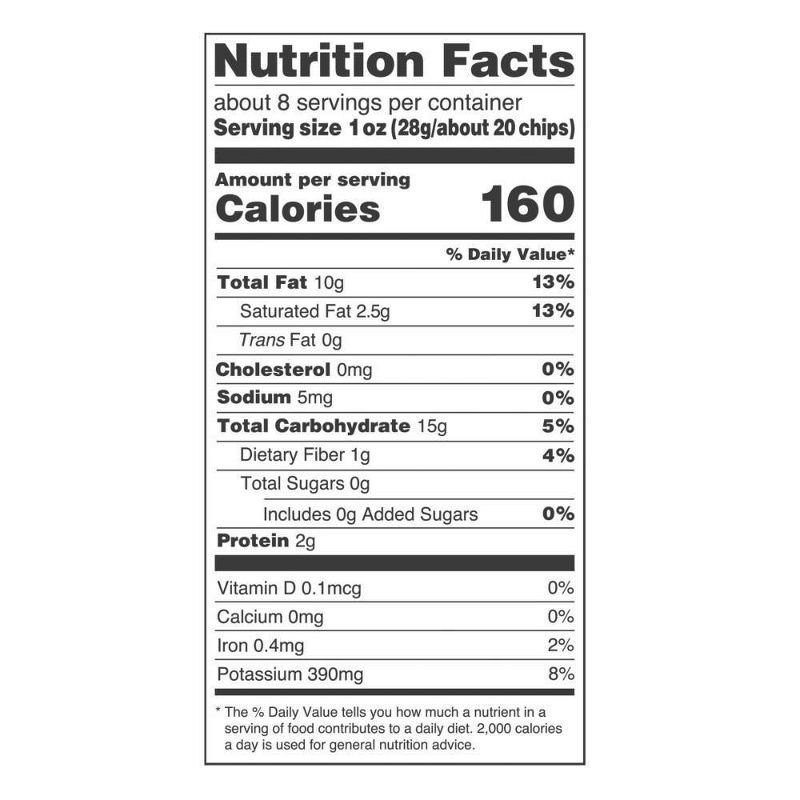 slide 4 of 6, Utz No Salt Added Original Potato Chips - 7.75oz, 9 oz