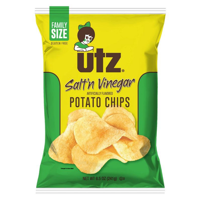 slide 1 of 5, Utz Salt'n Vinegar Potato Chips - 7.75oz, 7.75 oz