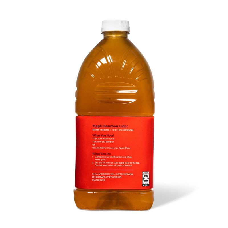 slide 4 of 4, Honey Crisp Apple Cider - 64 fl oz Bottle - Good & Gather™, 64 fl oz