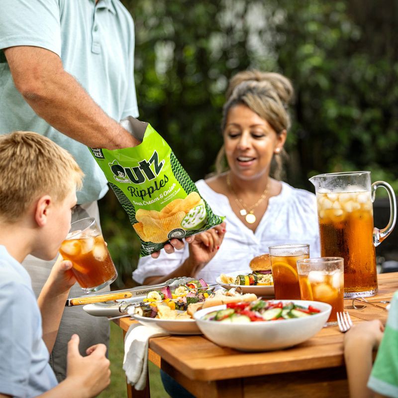 slide 4 of 6, Utz Ripples Sour Cream & Onion Potato Chips - 7.75oz, 7.75 oz