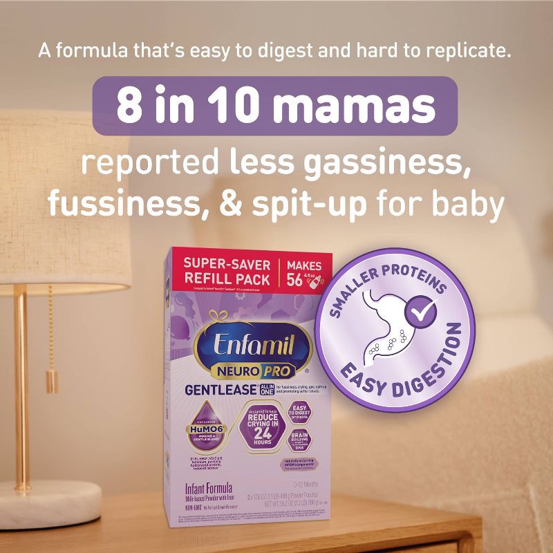 slide 2 of 12, Enfamil NeuroPro Gentlease Powder Infant Formula - 35.2oz, 35.2 oz
