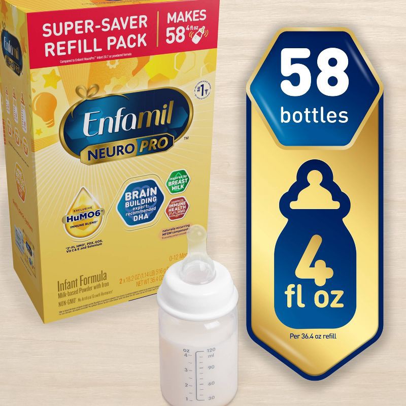 slide 5 of 11, Enfamil NeuroPro Powder Infant Formula - 36.4oz, 36.4 oz