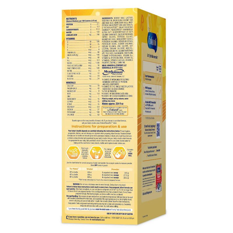 slide 9 of 11, Enfamil NeuroPro Powder Infant Formula - 36.4oz, 36.4 oz