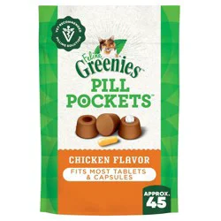 Greenies Feline Pill Pockets Chicken Flavor Cat Treats - 1.6oz