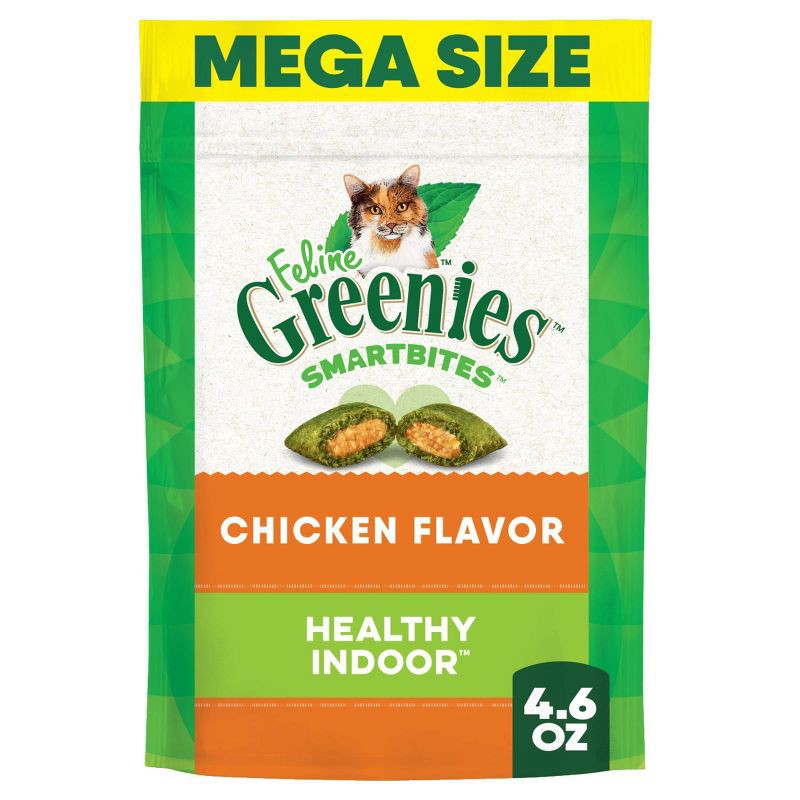 slide 1 of 13, Greenies Smartbites Healthy Indoor Chicken Flavor Cat Treats - 4.6oz, 4.6 oz
