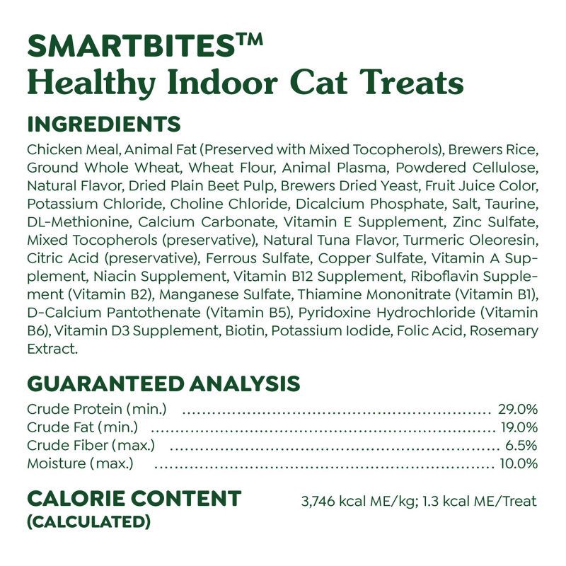 slide 13 of 13, Greenies Smartbites Healthy Tuna Flavor Indoor Cat Treats - 4.6oz, 4.6 oz