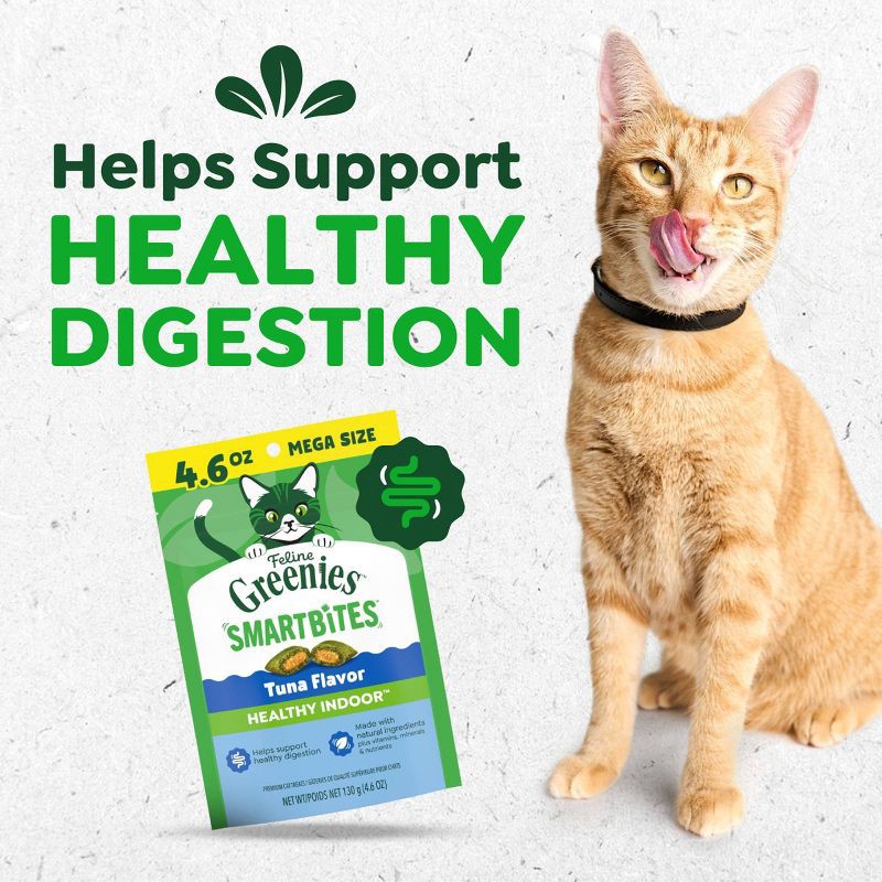 slide 8 of 13, Greenies Smartbites Healthy Tuna Flavor Indoor Cat Treats - 4.6oz, 4.6 oz
