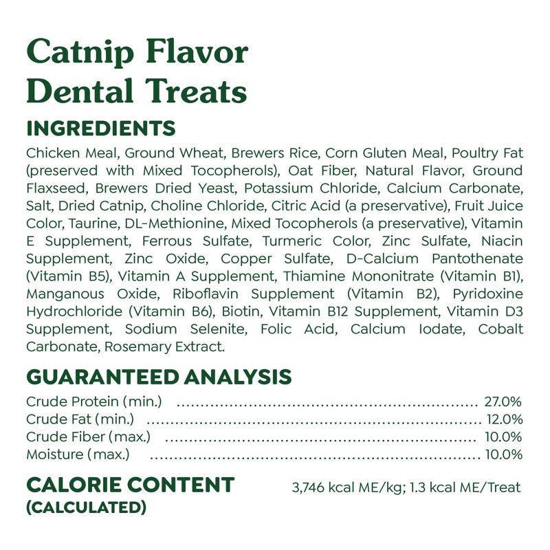 slide 9 of 13, Greenies Catnip Flavor Dental Cat Treats - 4.6oz, 4.6 oz