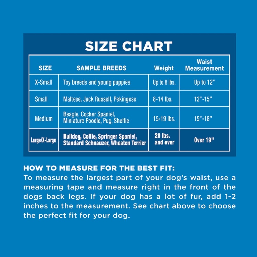 slide 4 of 5, Four Paws Large / X-Large Disposable Diapers For Dogs, 12 ct