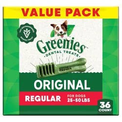 Greenies Original Chicken Flavor Regular Chewy Dental Dog Treats - 36oz