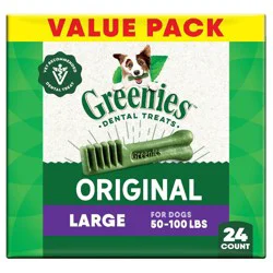 Greenies Large Chewy Original Chicken Flavor Dental Dog Treats - 36oz