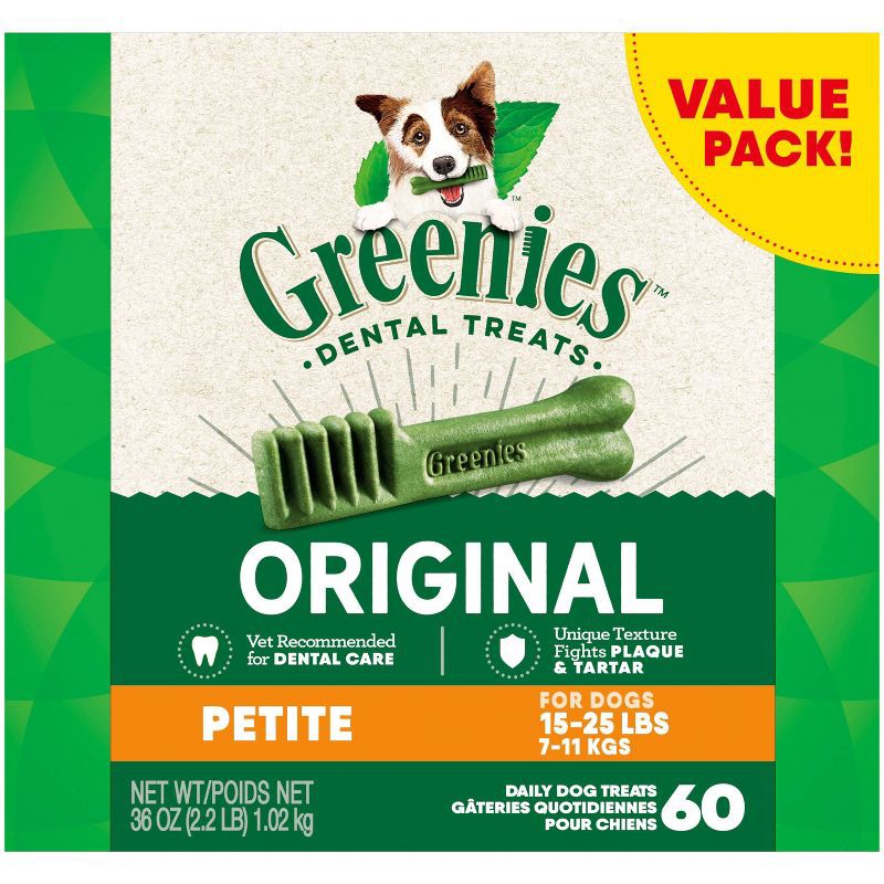 slide 1 of 10, Greenies Petite Chewy Dental Dog Treats Original Chicken - 36oz, 36 oz