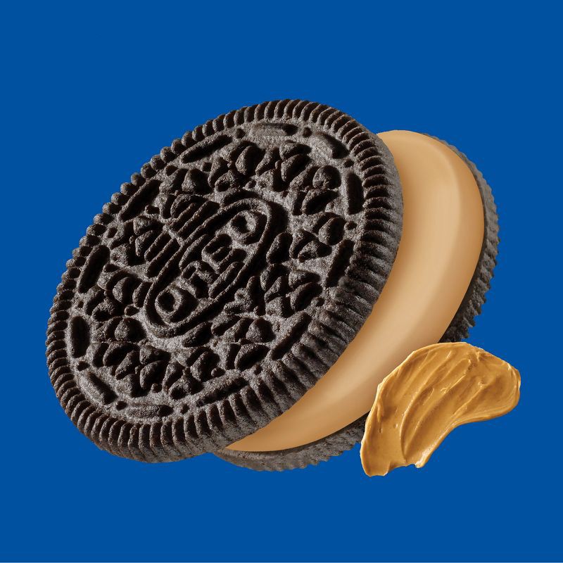 slide 2 of 13, OREO Peanut Butter Flavor Creme Chocolate Sandwich Cookies Family Size - 17oz, 17 oz