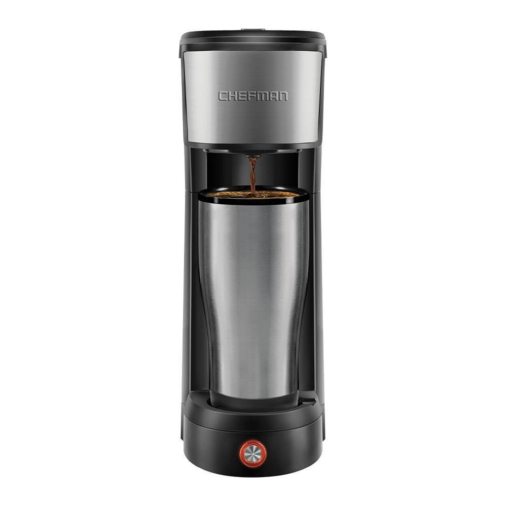 slide 1 of 4, Chefman InstaCoffee Single-Serve Coffee Maker - Silver, 1 ct