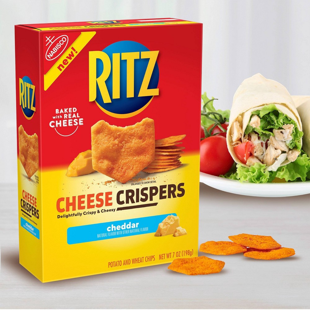 slide 10 of 13, Ritz Cheddar Cheese Crispers, 7 oz