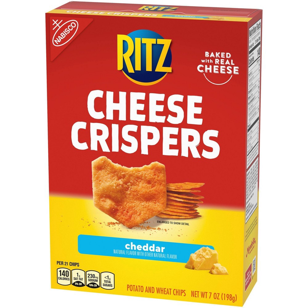 slide 5 of 13, Ritz Cheddar Cheese Crispers, 7 oz