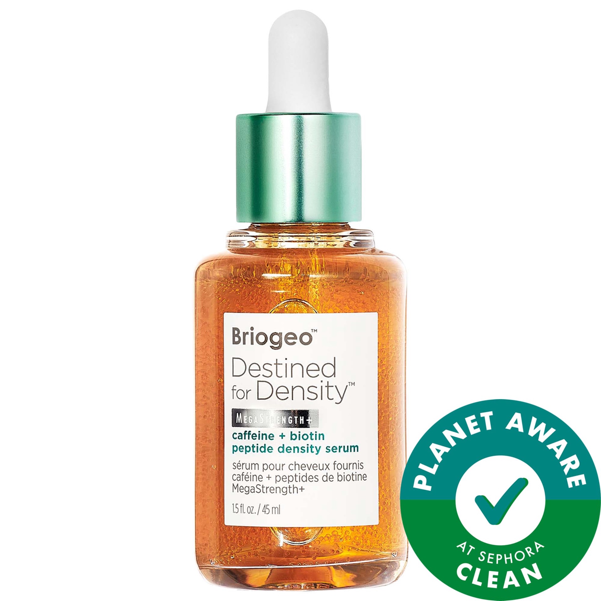 slide 1 of 9, Briogeo Destined for Density™ Peptide Hair Serum for Thicker, Fuller Hair 1.5 oz / 45 mL, 