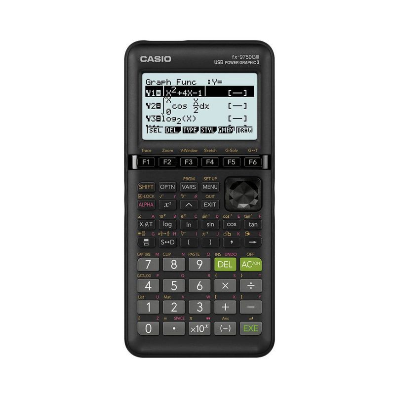 slide 1 of 4, Casio FX-9750GIII Graphing Calculator - Black, 1 ct