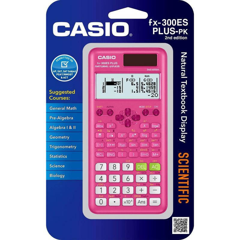 slide 3 of 4, Casio FX-300 Scientific Calculator - Pink, 1 ct