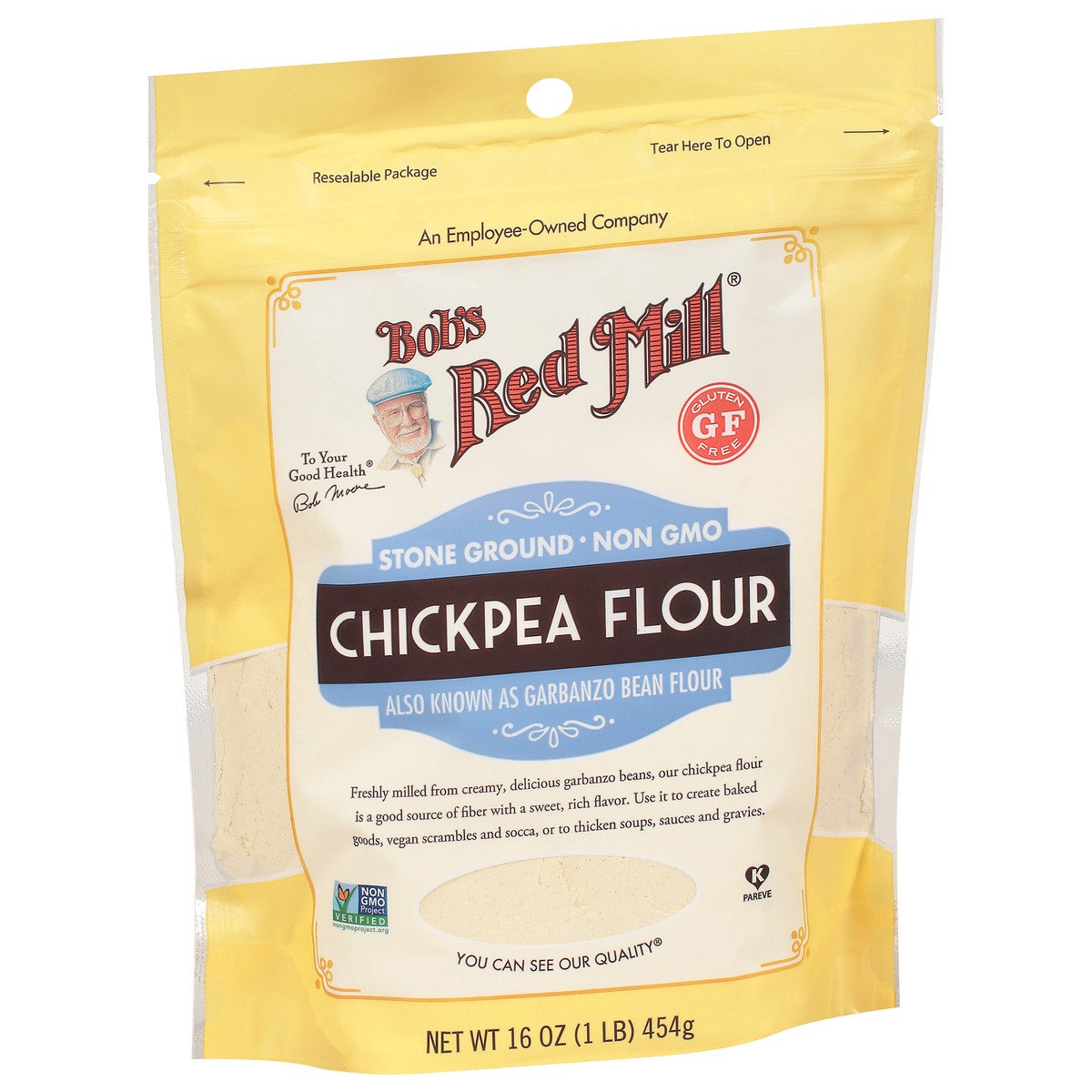 slide 3 of 9, Bob's Red Mill Chickpea Flour 16 oz, 16 oz