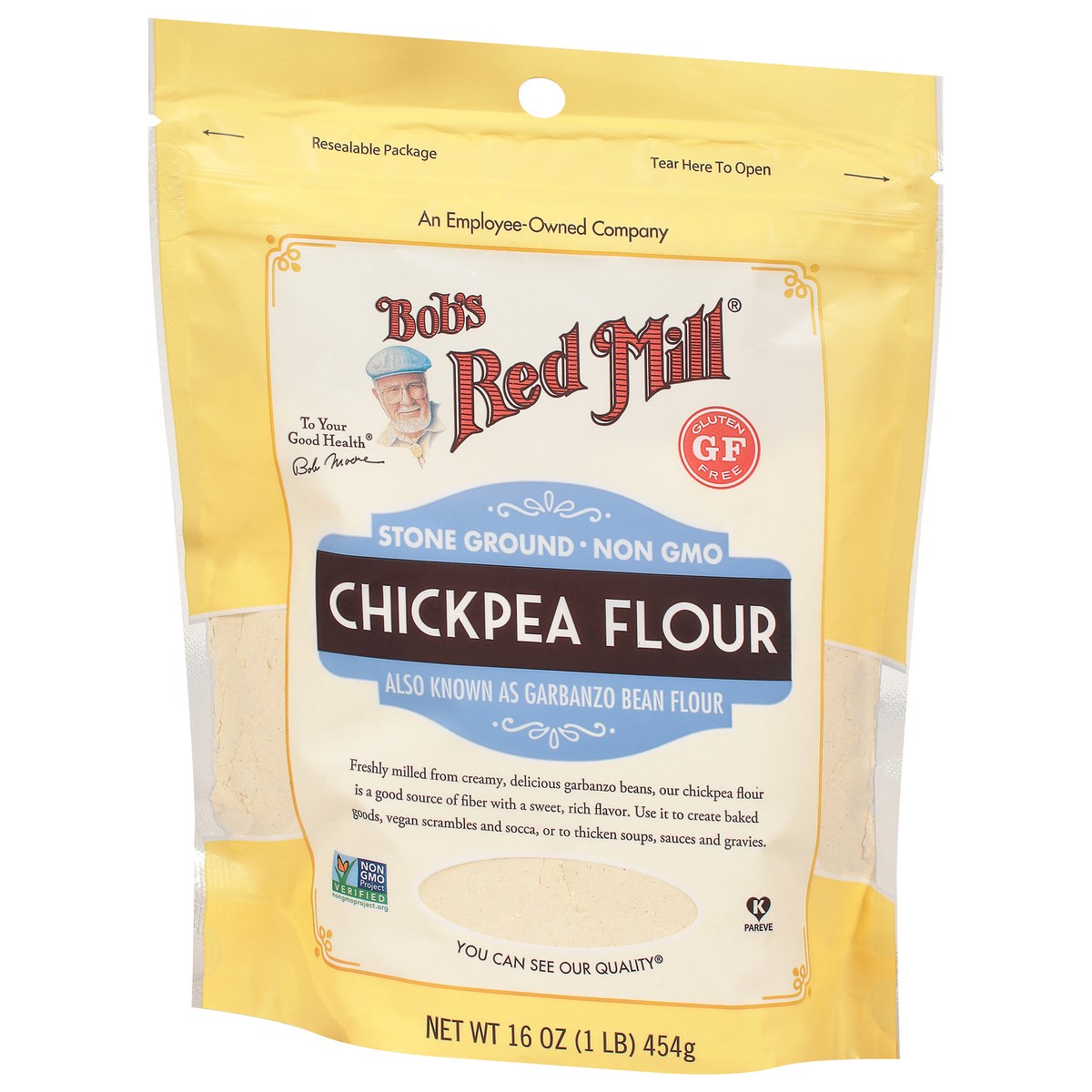 slide 2 of 9, Bob's Red Mill Chickpea Flour 16 oz, 16 oz