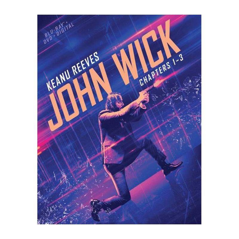 slide 1 of 1, Lionsgate John Wick 1-3 (Blu-ray + DVD + Digital), 1 ct