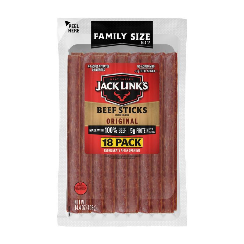 slide 1 of 2, Jack Link's Original Jerky Sticks - 14.4oz, 14.4 oz