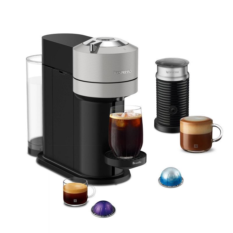 slide 1 of 11, Nespresso Vertuo Next Espresso Roast Coffee Maker & Espresso Machine Bundle By Breville: Compatible with Nespresso Pods, Automatic Shut-Off, 1 ct