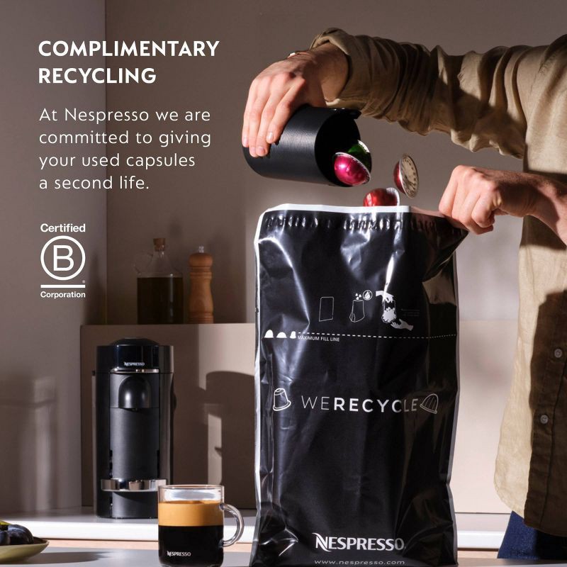 slide 10 of 11, Nespresso Vertuo Next Espresso Roast Coffee Maker & Espresso Machine Bundle By Breville: Compatible with Nespresso Pods, Automatic Shut-Off, 1 ct
