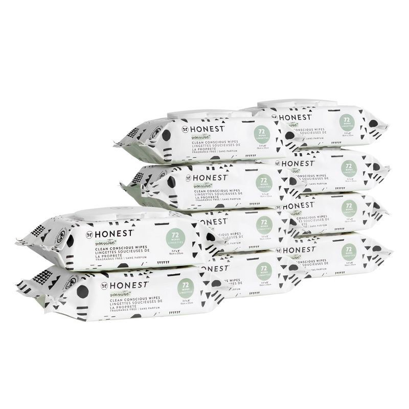 slide 7 of 7, The Honest Company Plant-Based Baby Wipes made with over 99% Water - Pattern Play - 720ct, 720 ct