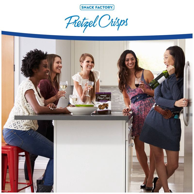 slide 3 of 6, Snack Factory Pretzel Crisps Drizzlers Dark Chocolate Drizzled Pretzels - 5.5oz, 5.5 oz