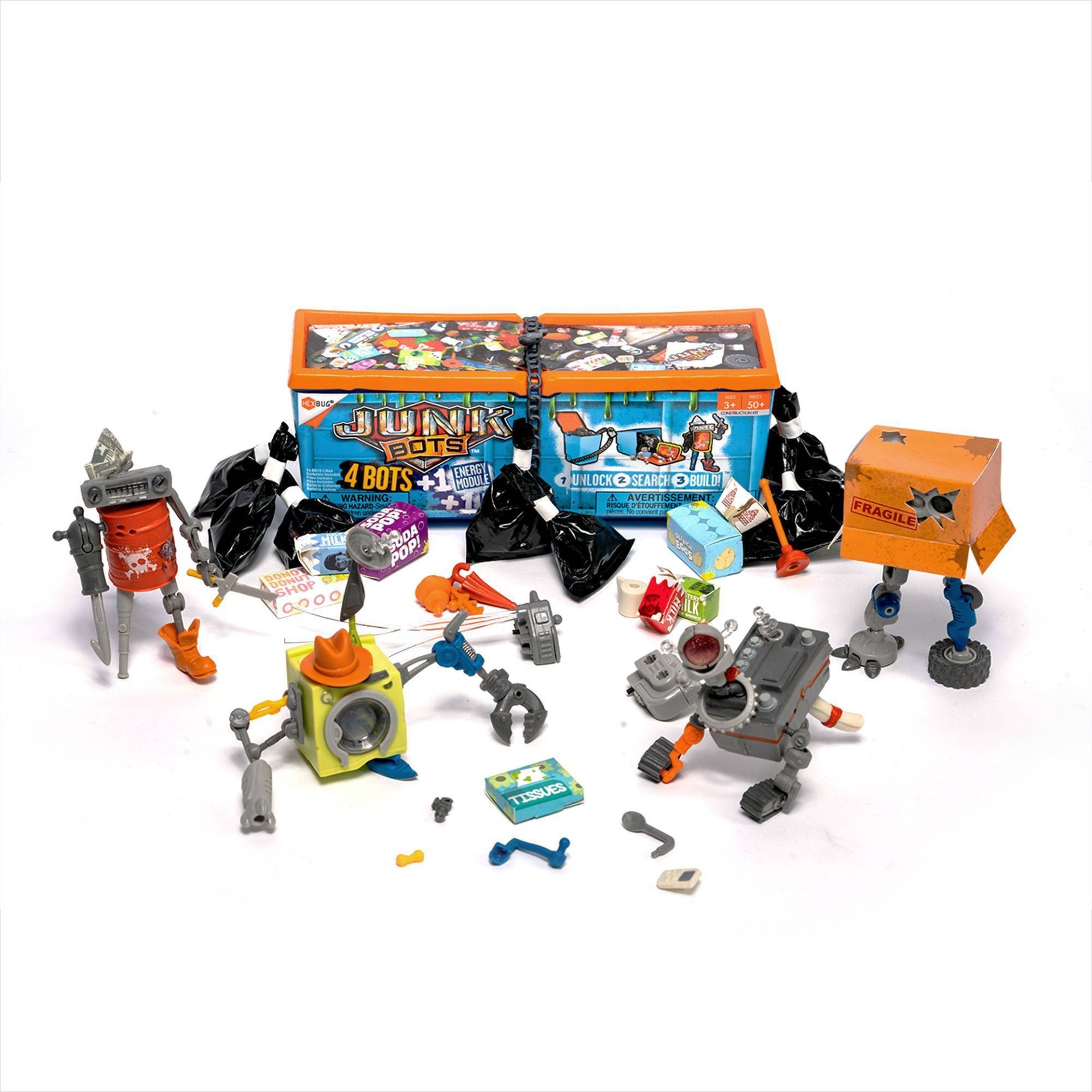 slide 1 of 1, HEXBUG JUNKBOTS - Large Dumpster, 1 ct