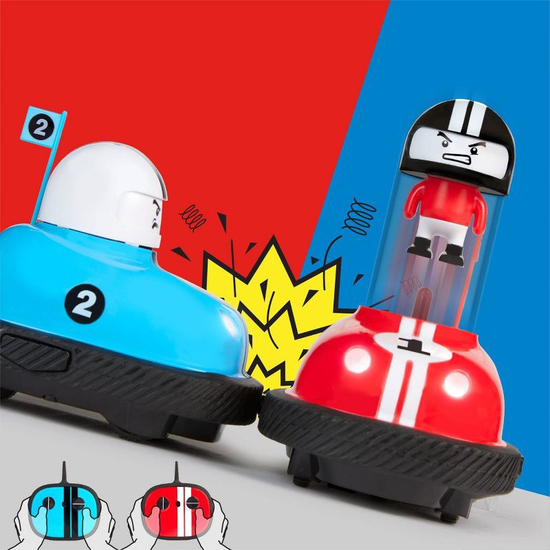 slide 3 of 10, Sharper Image RC Red & Blue Ejecting Bumper Rivals Set - 6pc, 6 ct