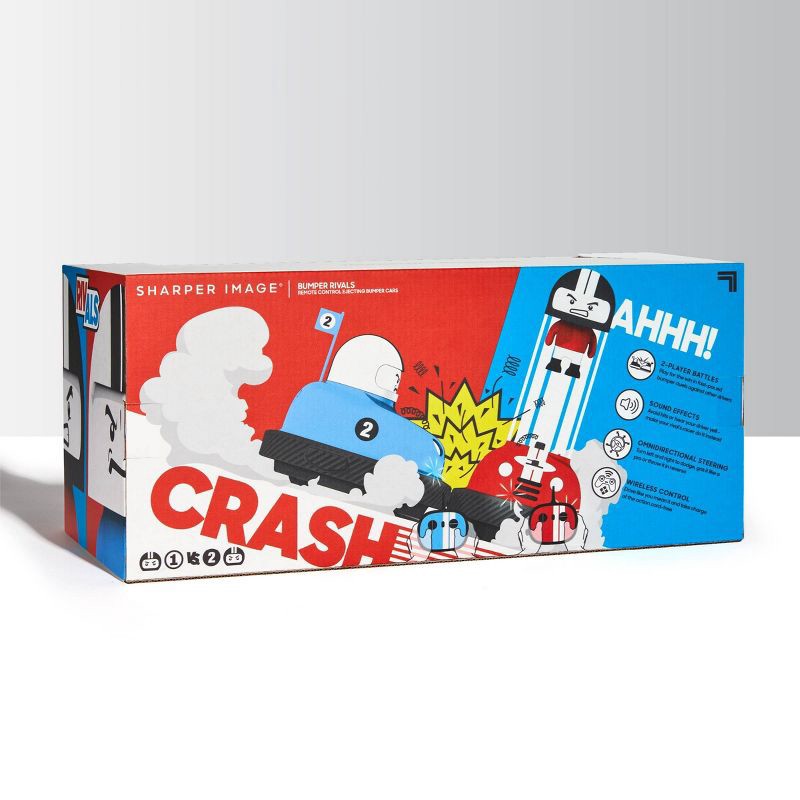 slide 10 of 10, Sharper Image RC Red & Blue Ejecting Bumper Rivals Set - 6pc, 6 ct