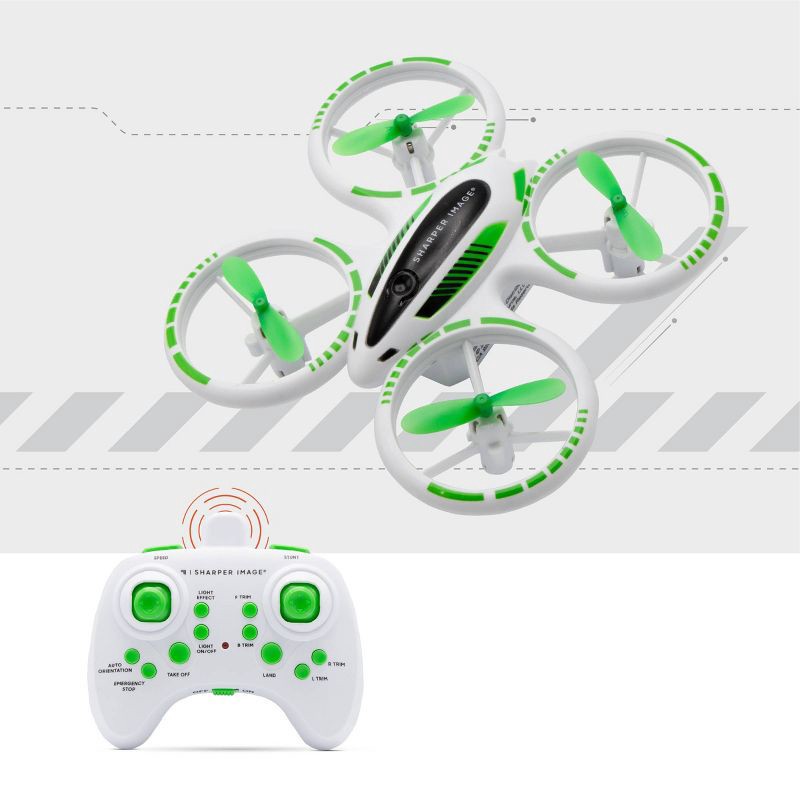 slide 3 of 5, Sharper Image 2.4Ghz RC Glow Up Stunt Drone With LED Lights, 1 ct