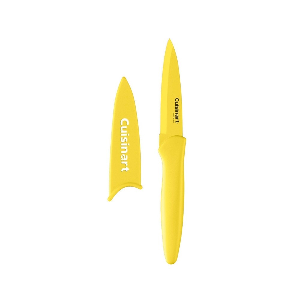 slide 4 of 5, Cuisinart Advantage Colored Non-Stick Utility Knife Set With Blade Guards- C55-6PRWT, 6 ct