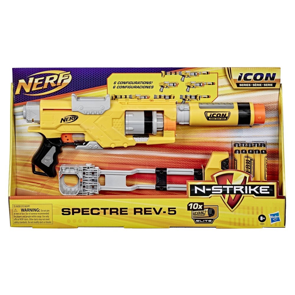 slide 2 of 3, NERF N-Strike Icon Series Spectre Rev-5 Blaster, 1 ct