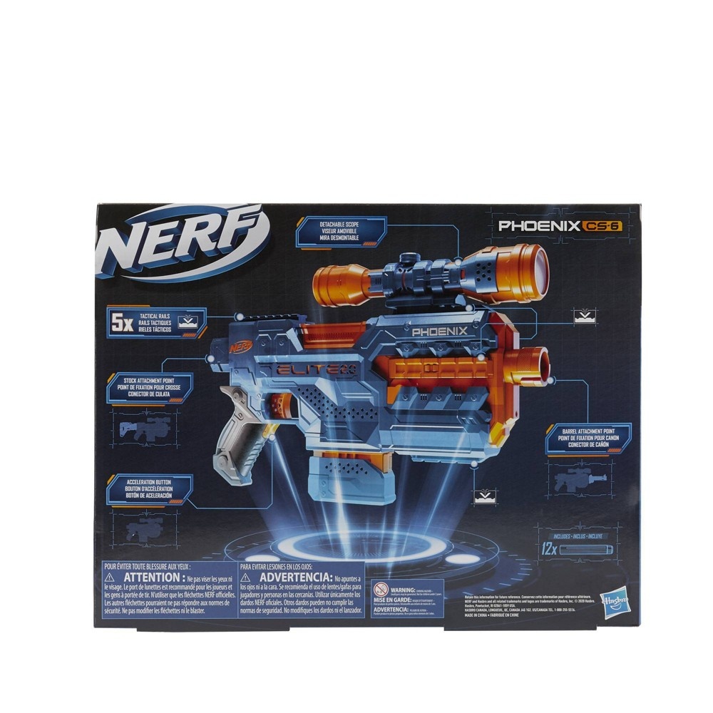 slide 2 of 6, NERF Elite 2.0 Star Phoenix CS-6, 1 ct