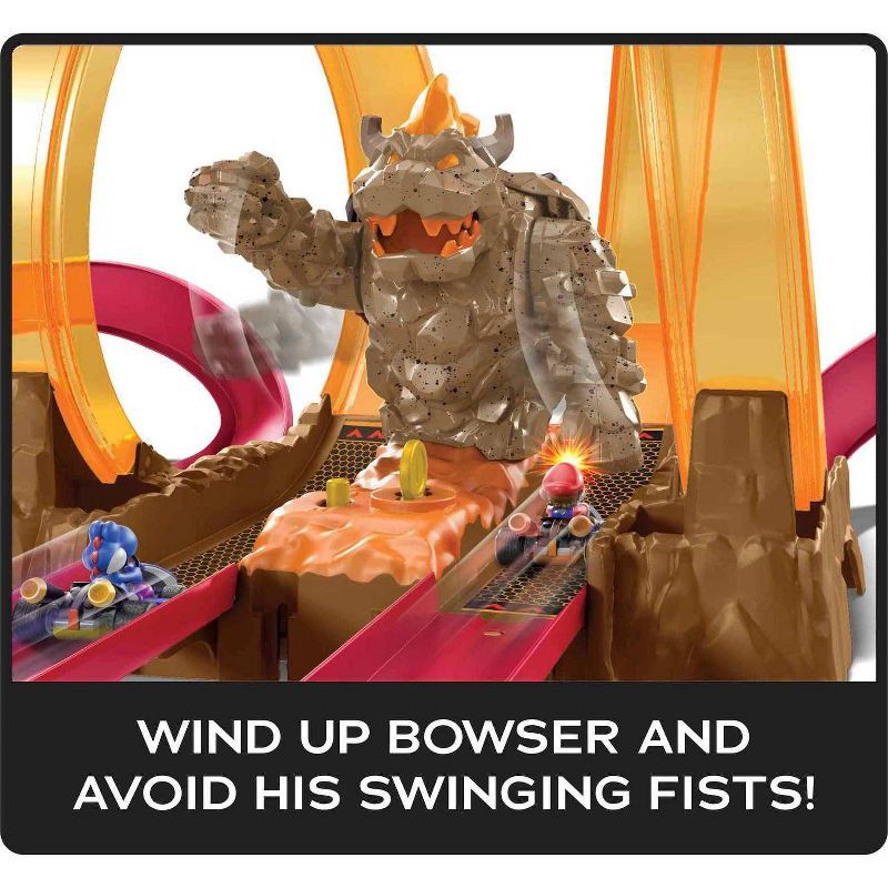 slide 5 of 6, Hot Wheels Mario Kart Bowser's Castle Trackset, 1 ct