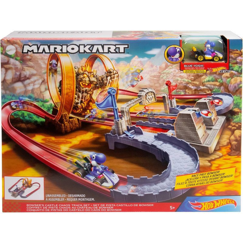 slide 6 of 6, Hot Wheels Mario Kart Bowser's Castle Trackset, 1 ct