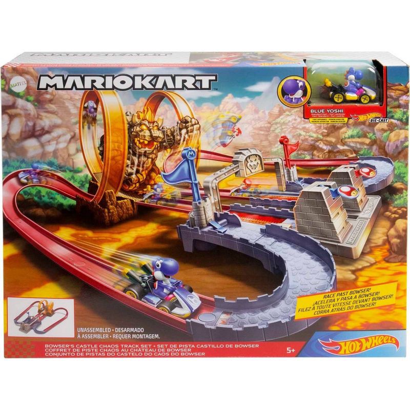 slide 6 of 6, Hot Wheels Mario Kart Bowser's Castle Trackset, 1 ct