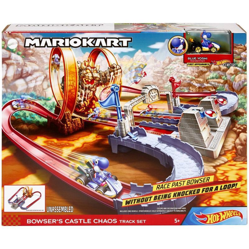 slide 6 of 6, Hot Wheels Mario Kart Bowser's Castle Trackset, 1 ct