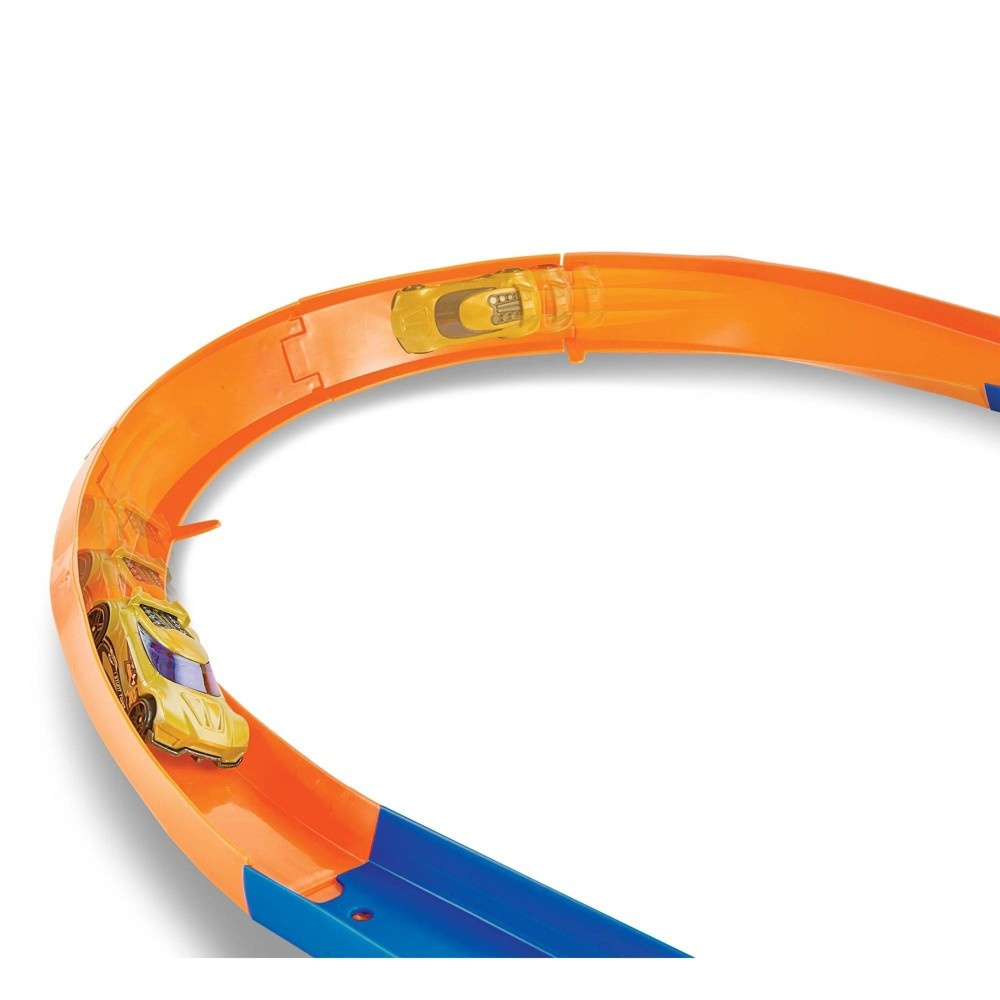 slide 3 of 6, Hot Wheels Flying Customs Hot Curves Super Jump Trackset, 1 ct