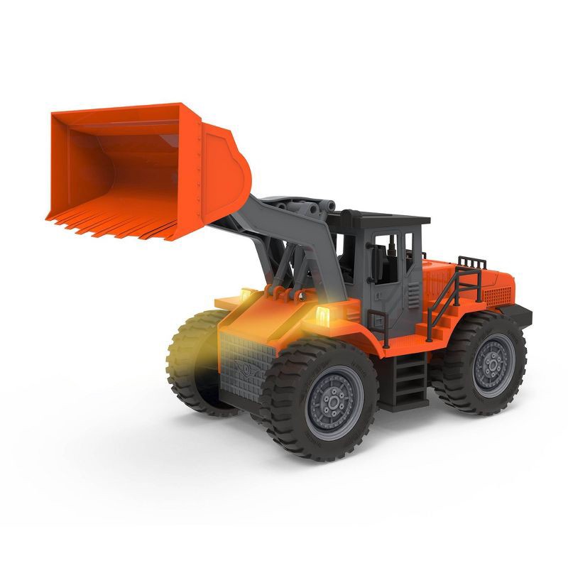 slide 5 of 9, DRIVEN by Battat – R/C Midrange Front End Loader – Medium Toy Construction Truck with Remote Control, 1 ct