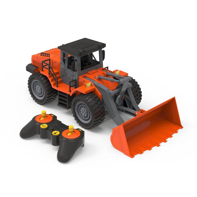 slide 1 of 9, DRIVEN by Battat – R/C Midrange Front End Loader – Medium Toy Construction Truck with Remote Control, 1 ct