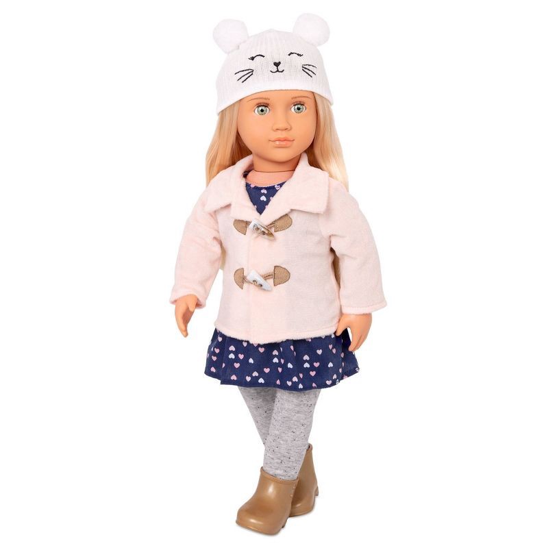 slide 2 of 4, Our Generation Fashion Outfit for 18" Dolls - Cheerfully Chilly: Doll Clothing Set, Plastic & Polyester, 6 Pieces, 1 ct