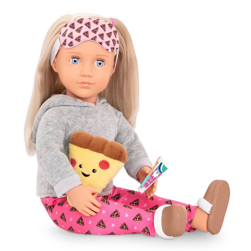 slide 2 of 4, Our Generation Pajama Outfit for 18" Dolls - Pizza Party Dreams, 1 ct