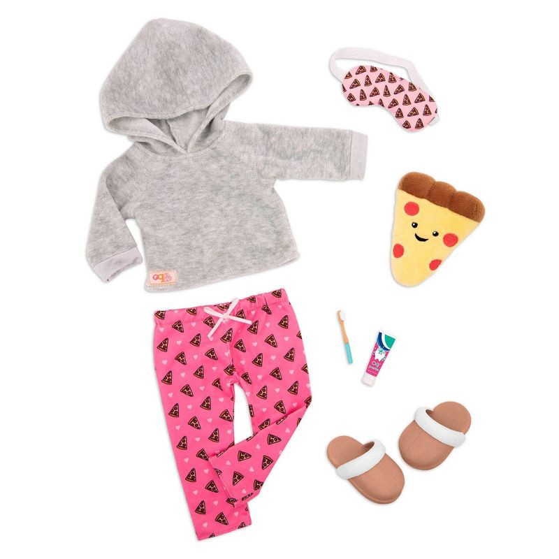 slide 1 of 4, Our Generation Pajama Outfit for 18" Dolls - Pizza Party Dreams, 1 ct