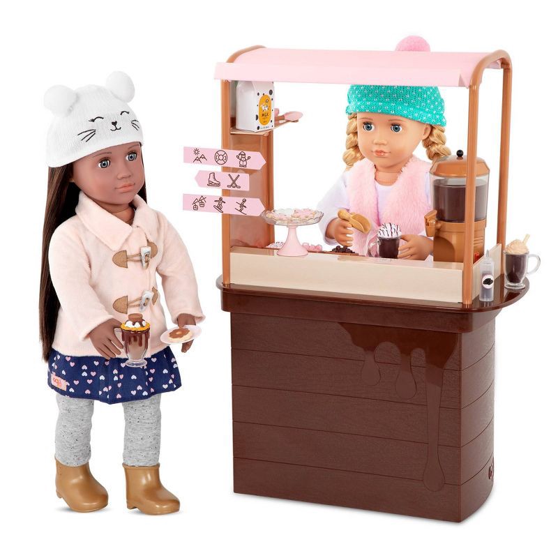 slide 2 of 9, Our Generation Hot Chocolate Stand for 18" Dolls - Choco-tastic, 1 ct